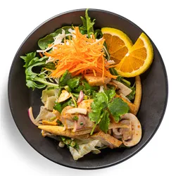 Tofu Salad - deep-fried tofu with chilli, mint, onion, spring onion, coriander, chilli jam, and lemon dressing [GF] - Narai Thai Balwyn Food Image