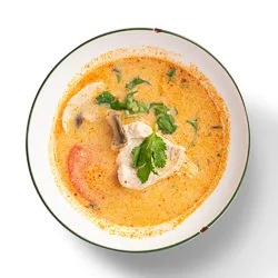 Tom Kha Soup - spicy and sour in coconut milk - Narai Thai Balwyn Food Image