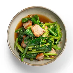 Narai Thai Balwyn Food Image - NRT-stir-fried-special-pork-belly-chinese-broccoli-top-.webp